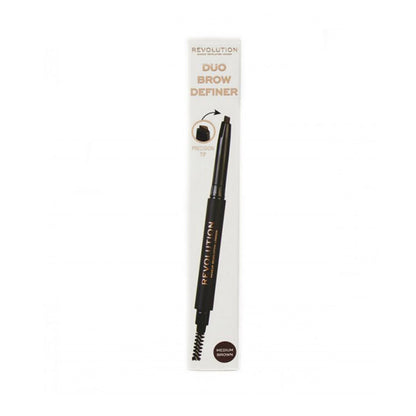 REVOLUTION Duo Brow Definer Pencil - Medium Brown, 0.008 oz