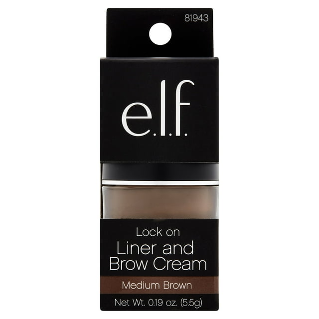 e.l.f. Lock On Liner & Brow Cream - Medium Brown