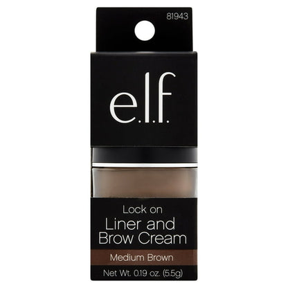 e.l.f. Lock On Liner & Brow Cream - Medium Brown