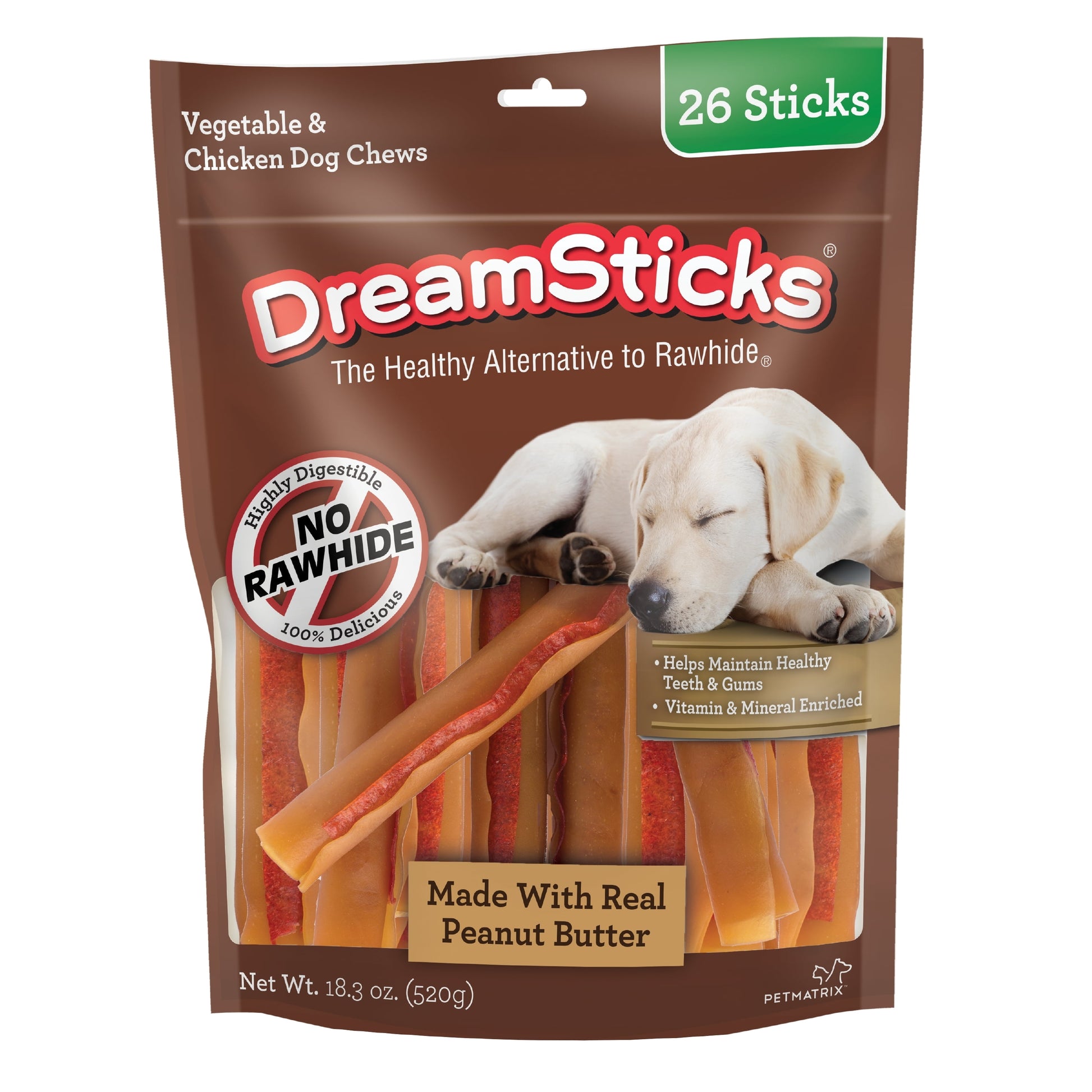 DreamBone DreamSticks Vegetables and Chicken Chews, 5 count