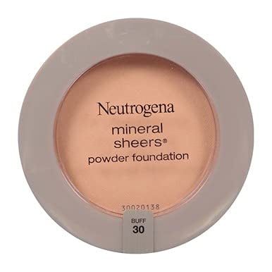 Neutrogena Mineral Sheers Oil-Free Powder Foundation, Buff 30, .34 oz