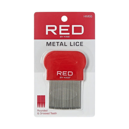 Kiss Red Metal Lice Comb (12in)