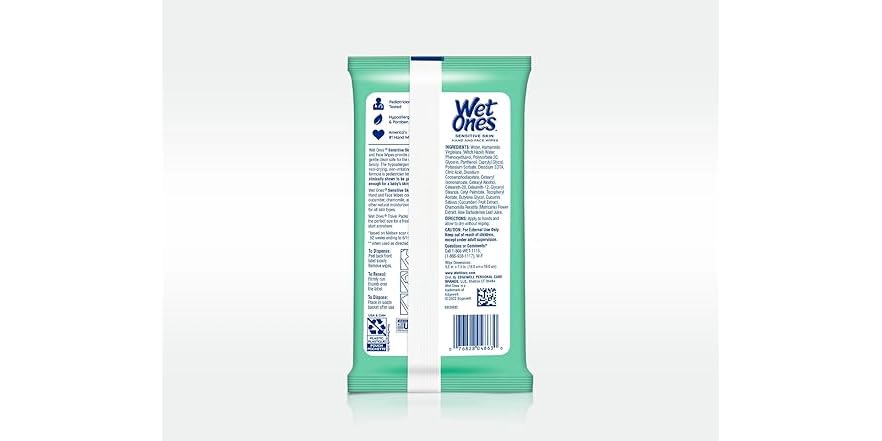 Wet Ones Anti-Bacterial Hand Wipes 20 Count (10in) Citrus