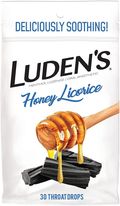 LUDENS BAG HONEY BERRY DROPS 25 CT