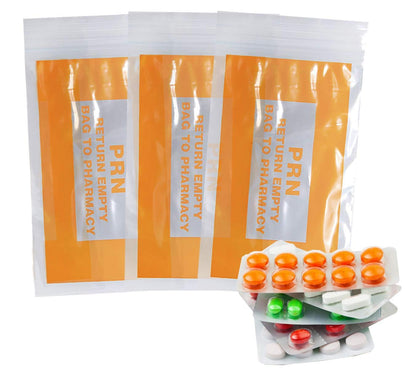 BAG ZIP ORANGE PRN 4X6 1000CT RD PLST