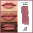L'ORÉAL PARIS Colour Riche Original Satin Lipstick for Moisturized Lips, 560 Saucy Mauve, 0.13 oz.