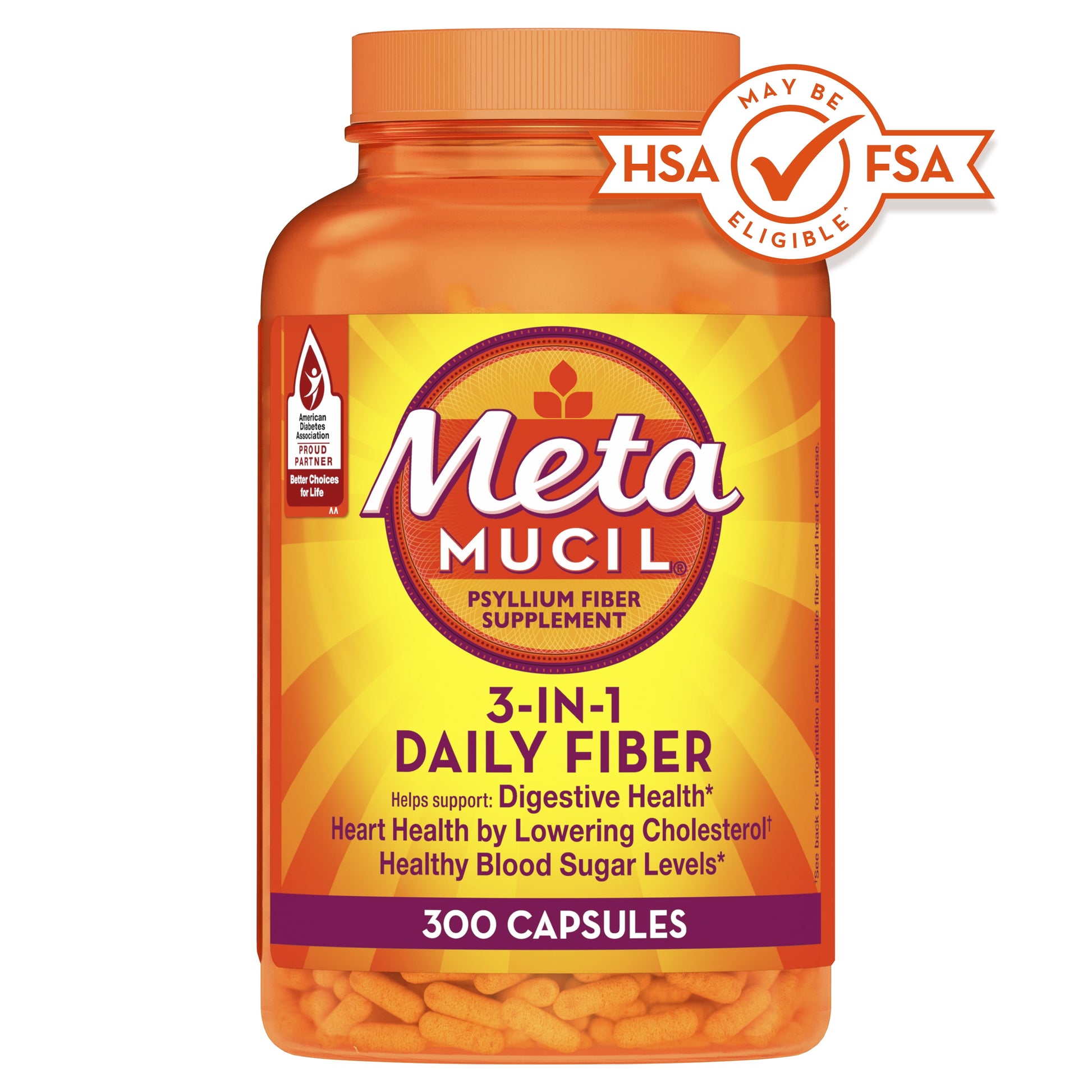 METAMUCIL 3IN1 DLY FBR CP 300 G/F