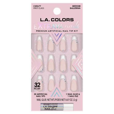 L.A. COLORS French Overlap Nail Tips, 80 count