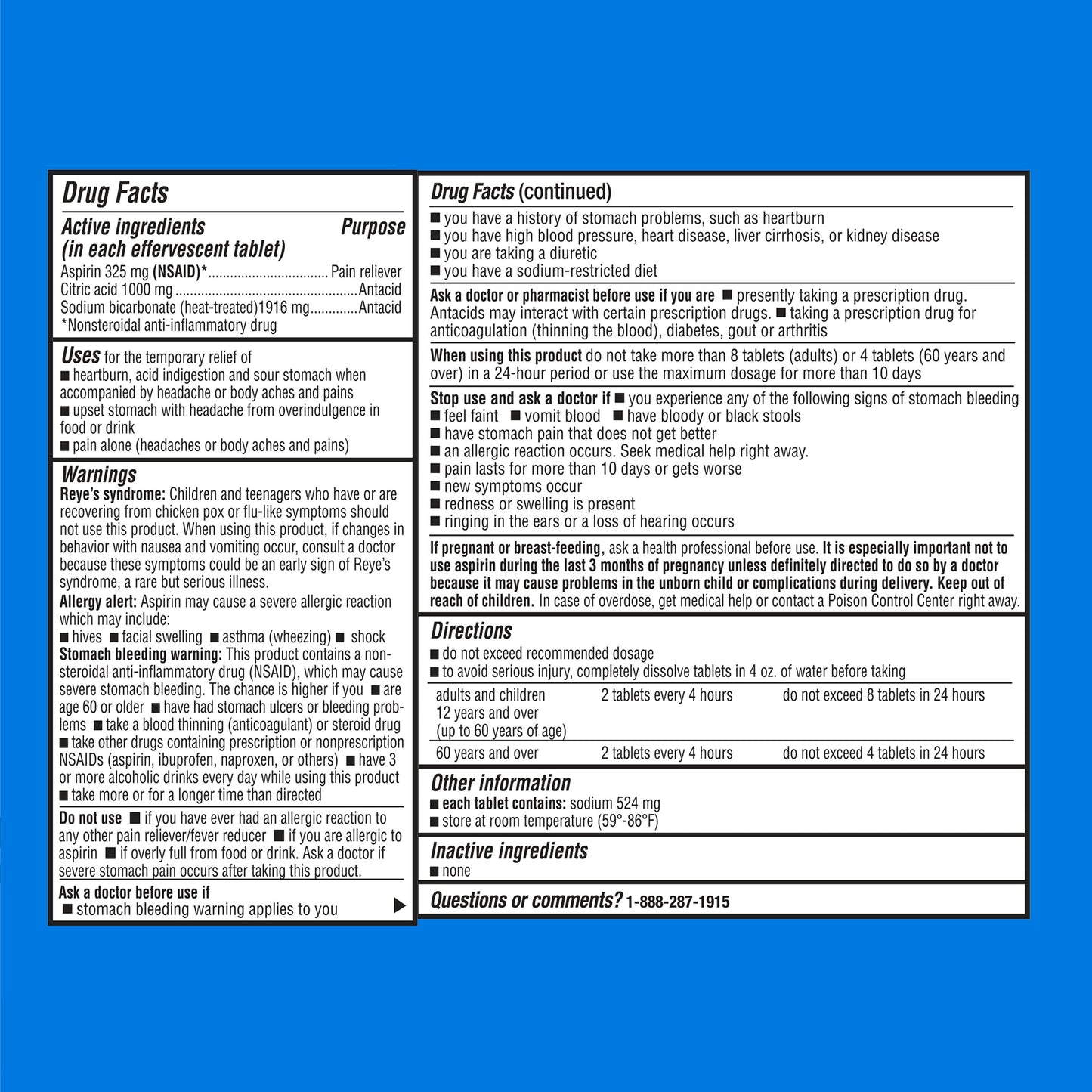 LDR ANTACID/PAIN RELIEF TB 36 EFF