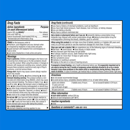 LDR ANTACID/PAIN RELIEF TB 36 EFF