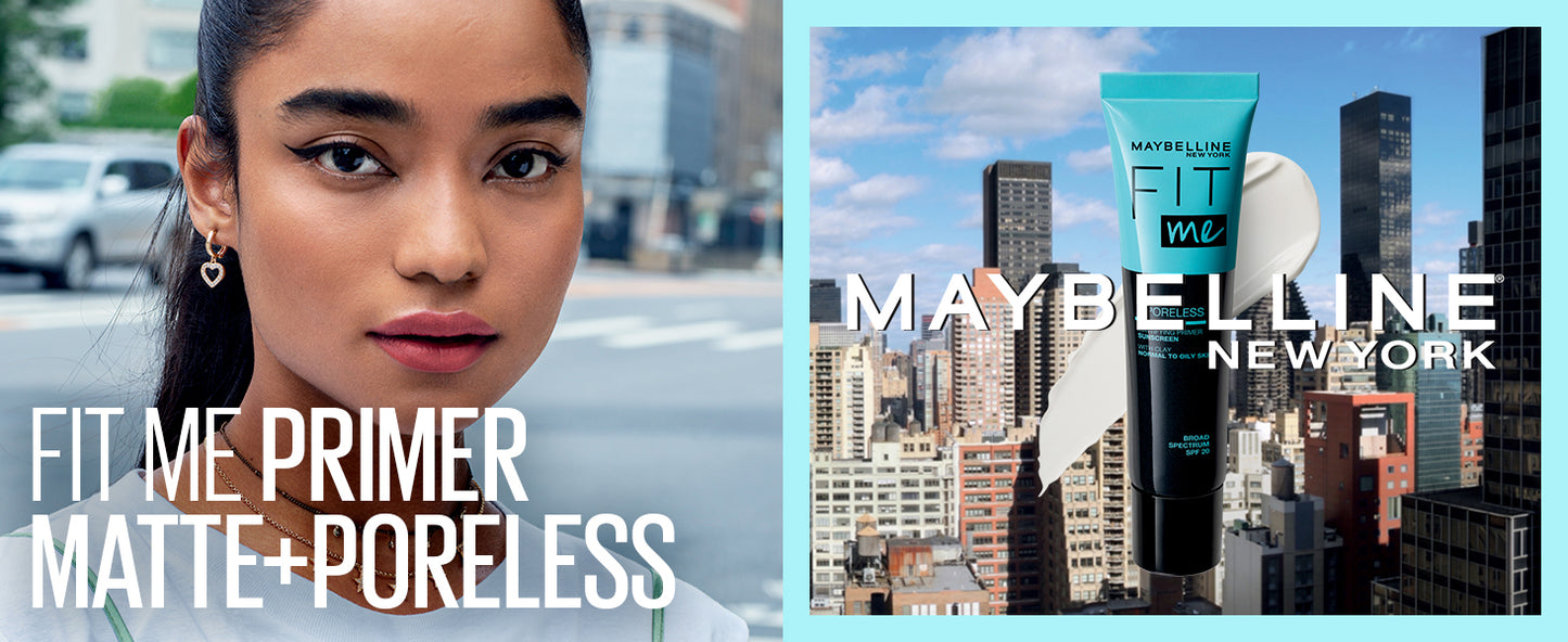 MAYBELLINE New York Fit Me Matte + Poreless Primer Mattifying Face Primer, 1 oz