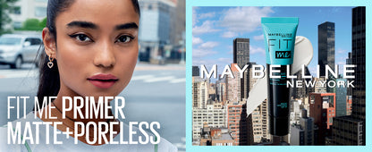 MAYBELLINE New York Fit Me Matte + Poreless Primer Mattifying Face Primer, 1 oz
