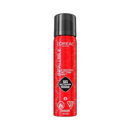 L'ORÉAL PARIS Infallible 3-Second Setting Mist Up to 36 Hour Wear Setting Spray, 1.76 oz