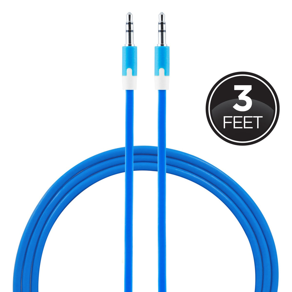 UBER AUDIO CABLE 3FT 3.5MM BLU