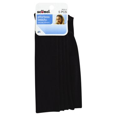 scünci Faux Leather Headwrap - Black