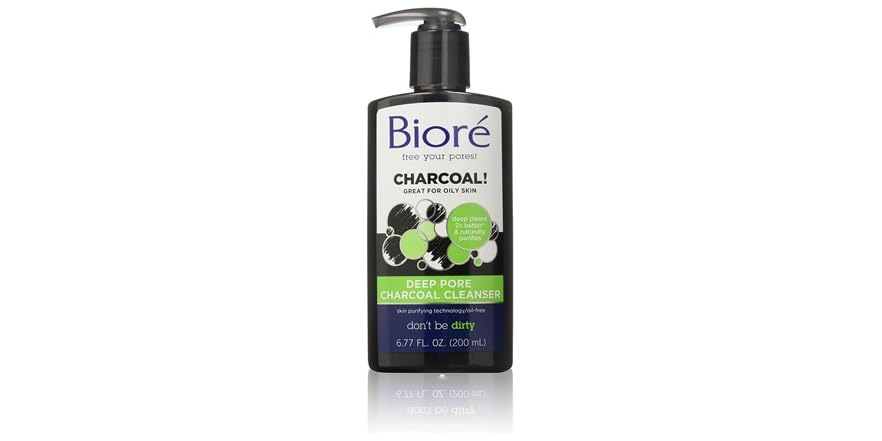 BIORE CHARCOAL ACNE CLEANSER 6.77OZ