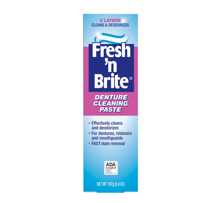 FRESH N BRITE DENTURE PASTE MINT 3.8OZ