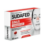 SUDAFED SINUS TB 30MG 48