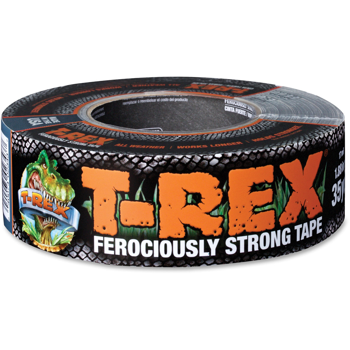 T-Rex Ferociously Strong Gray Duct Tape, 1.88" x 10 yd