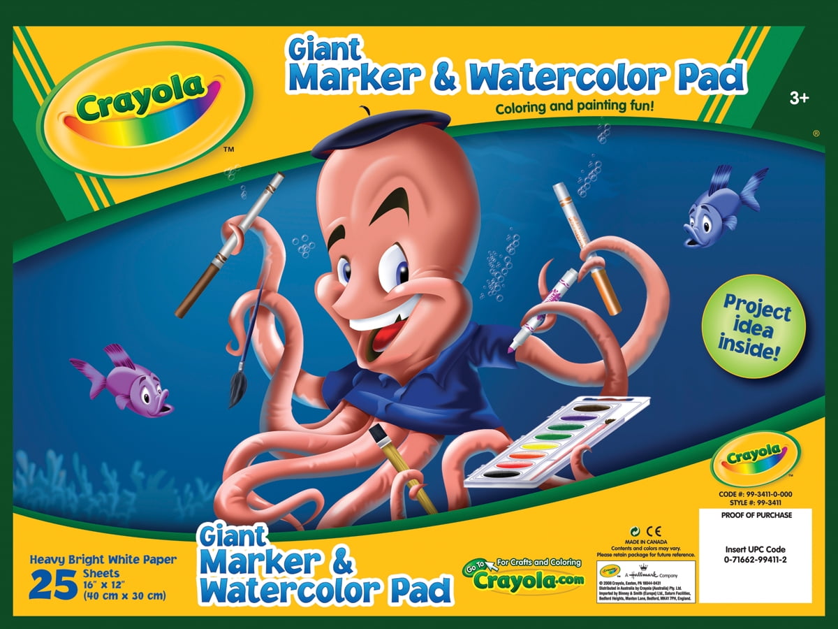 Crayola Marker & Watercolor Pad, 50 pages