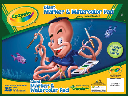 Crayola Marker & Watercolor Pad, 50 pages