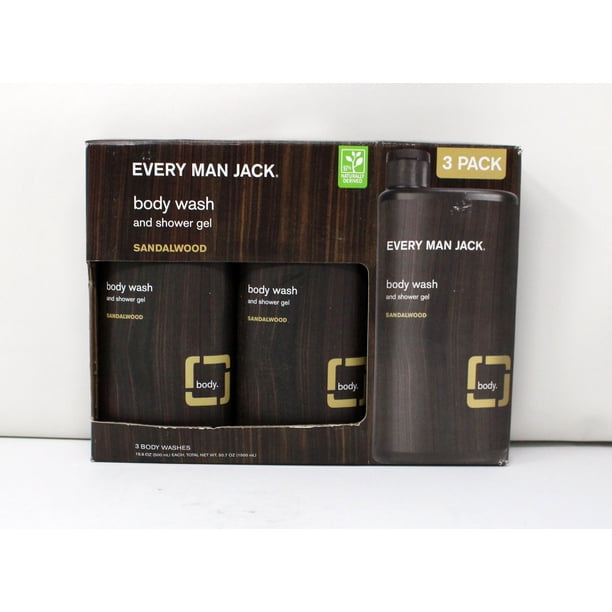 EVERY MAN JACK BODY WASH,SANDALWOOD