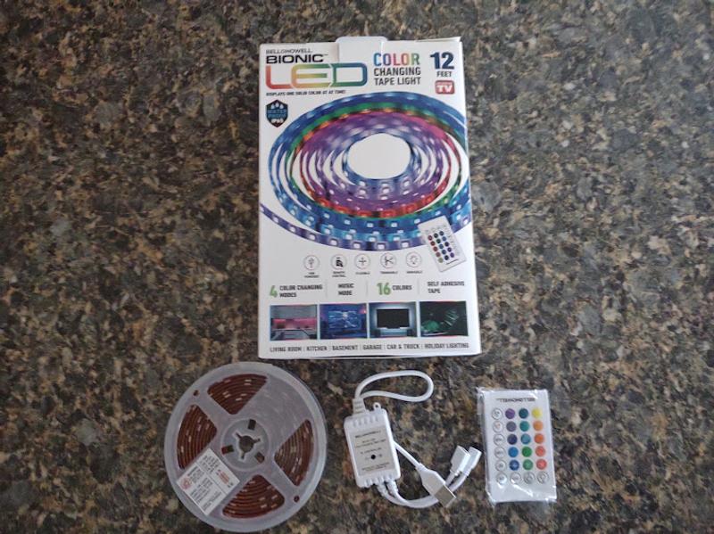 Bell + Howell Bionic LED Color Changing Tape Light, 12 ft