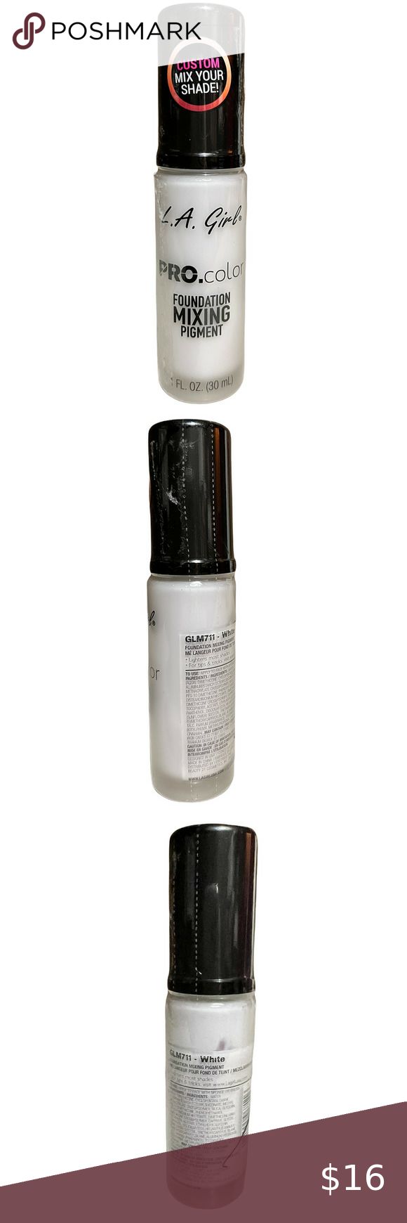 L.A Girl PRO.color Foundation Mixing Pigment White, 1 fl oz