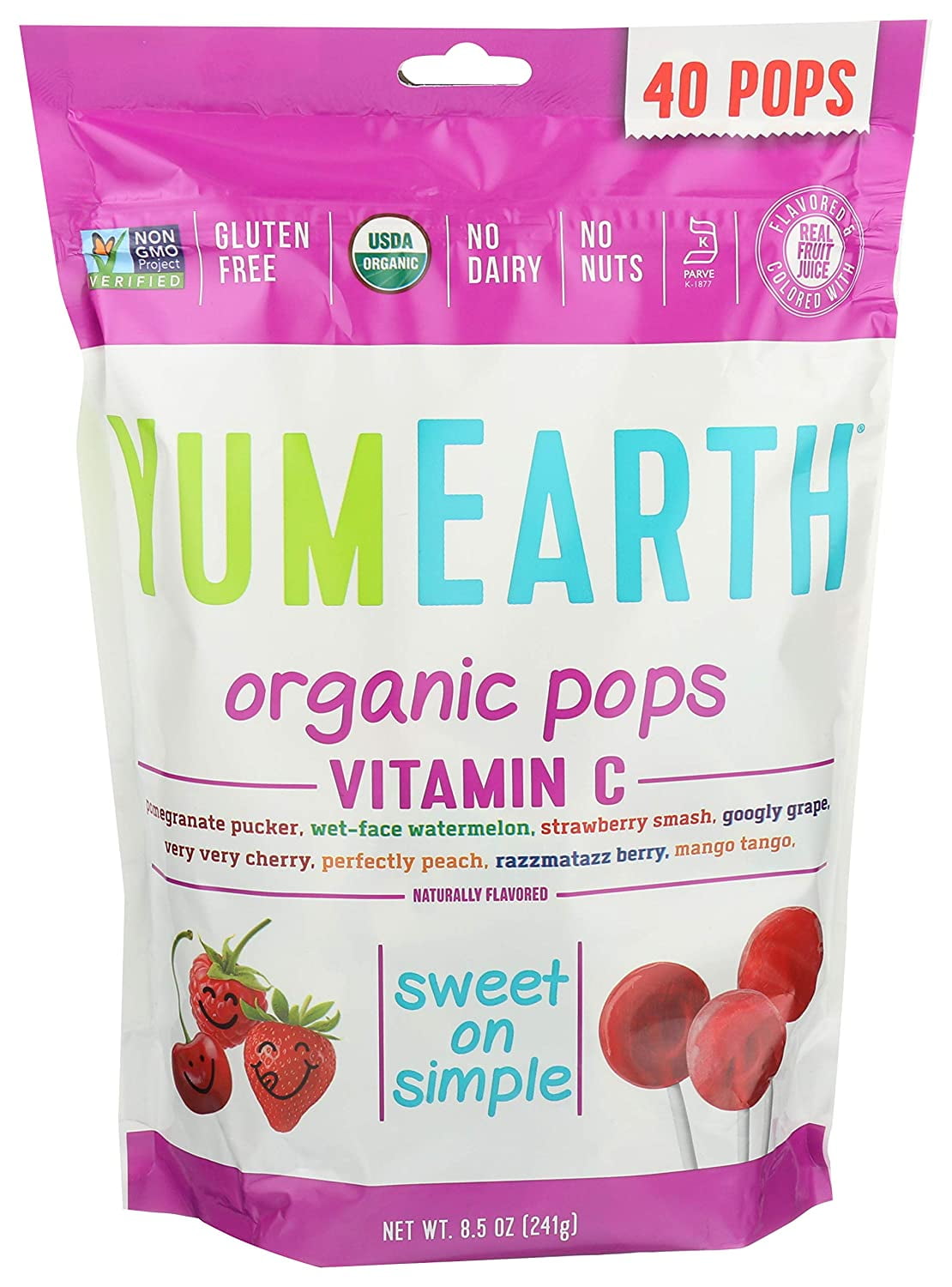 YUMEARTH LOLLIPOP,OG2,VITAMIN C