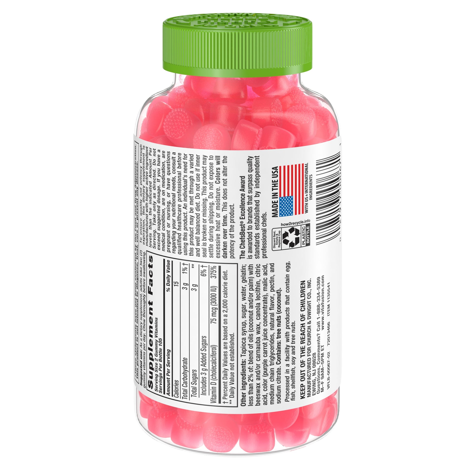 VITAFUSION VIT D GUMMY 150CT