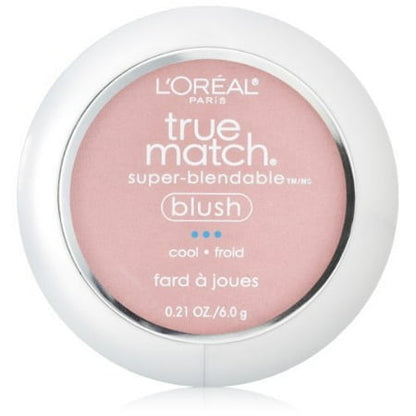 L'ORÉAL PARIS True Match Super-Blendable Blush, Soft Powder Texture, C3-4 Tender Rose, 0.21 oz.
