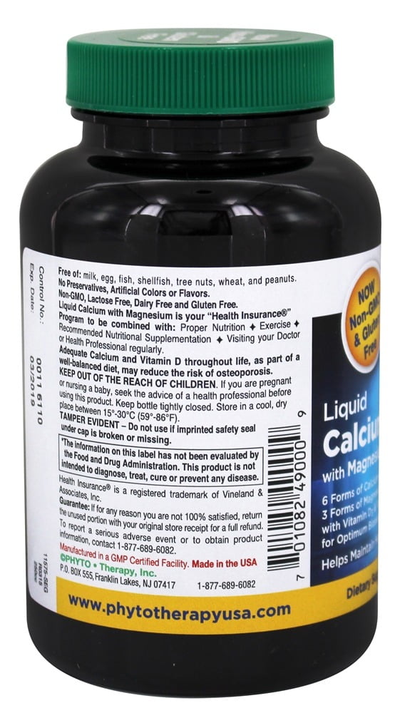 PHYTO-THERAPY VEG CALCIUM W/MAGNESIUM