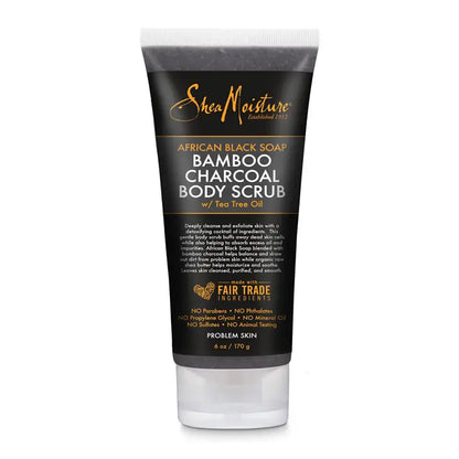 Shea Moisture African Black Soap Charcoal Body Scrub 6oz