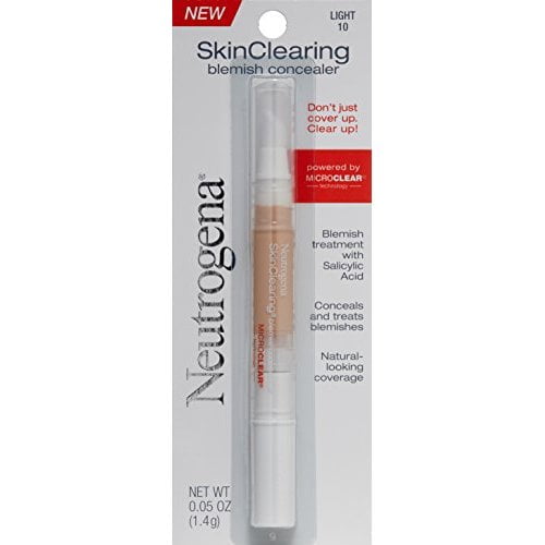Neutrogena SkinClearing Blemish Concealer Makeup, Light 10, .05 oz