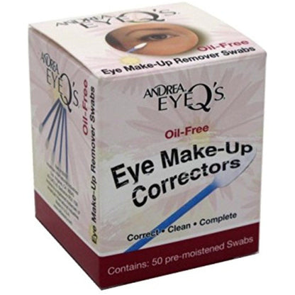 ANDREA Eye Q's Eye Makeup Correctors Swabs, 50 count