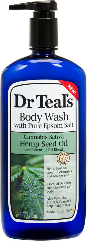 Dr Teals Body Wash Cannabis Sativa Hemp Seed Oil 24oz