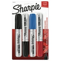 Sharpie Top Broad/Large Permanent Marker Chisel Tip, Black, 2 Count