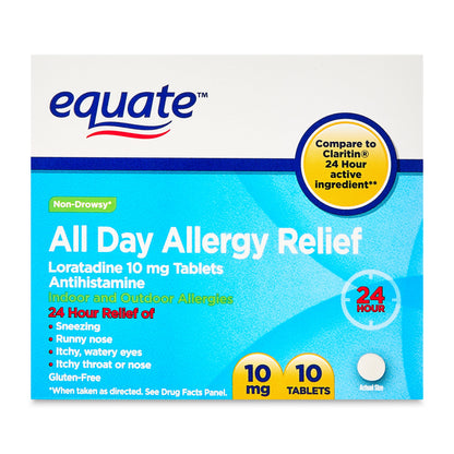 LORATADINE ALLERGY RLF 10 MG TAB 100