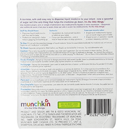 Munchkin The Medicator Liquid Medicine Dispenser, Assorted Colors