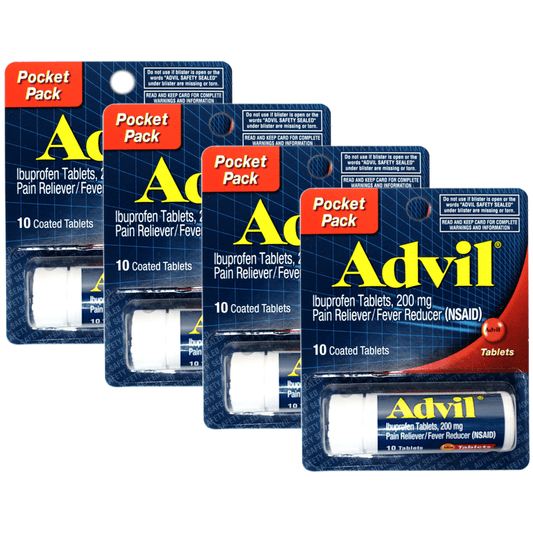 Advil Pain Reliever and Fever Reducer Tablet Vial, 10 Coated Tablets - Single Vial