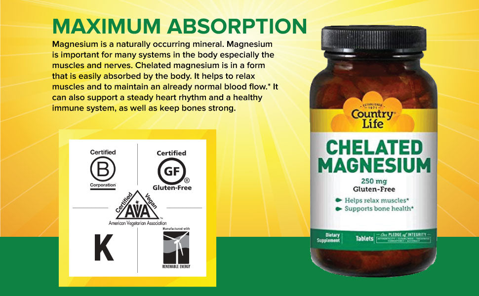 CHELATED MAGNESIUM 250 MG