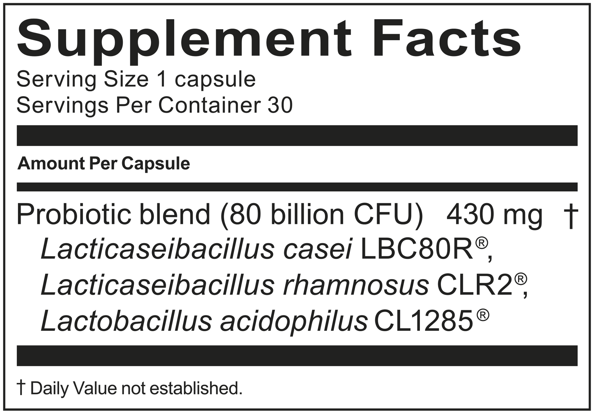 PROBIO EXTRA CARE,80B,CAP