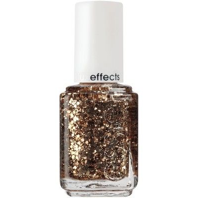 essie luxeffects salon-quality nail polish, vegan, gold glitter, Summit Of Style, 0.46 fl oz