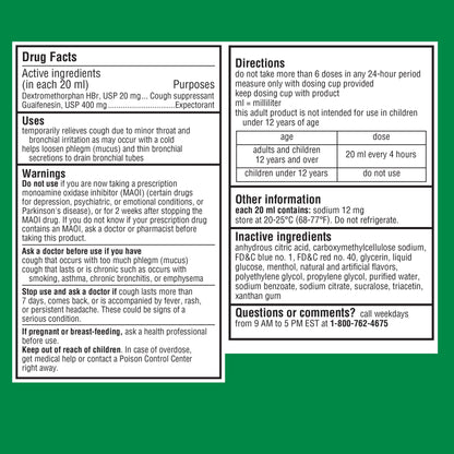 ROBITUSSIN SVR C/C/F LQ 237ML ADT