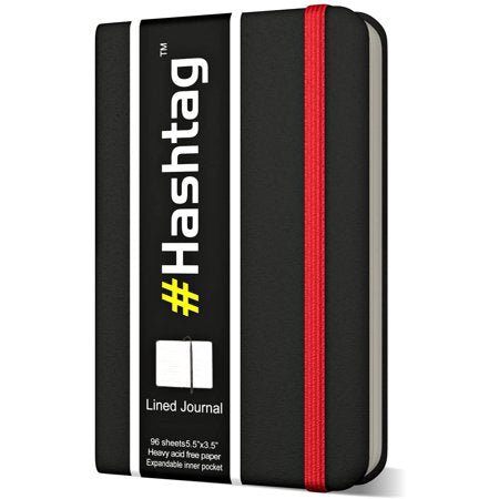 iScholar Hashtag Pocket Size Lined Journal - Assorted Colors, 5.5" x 3.5"