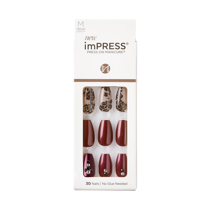 KISS imPress Press-on Manicure Artificial Nails Medium Length - Climb Up