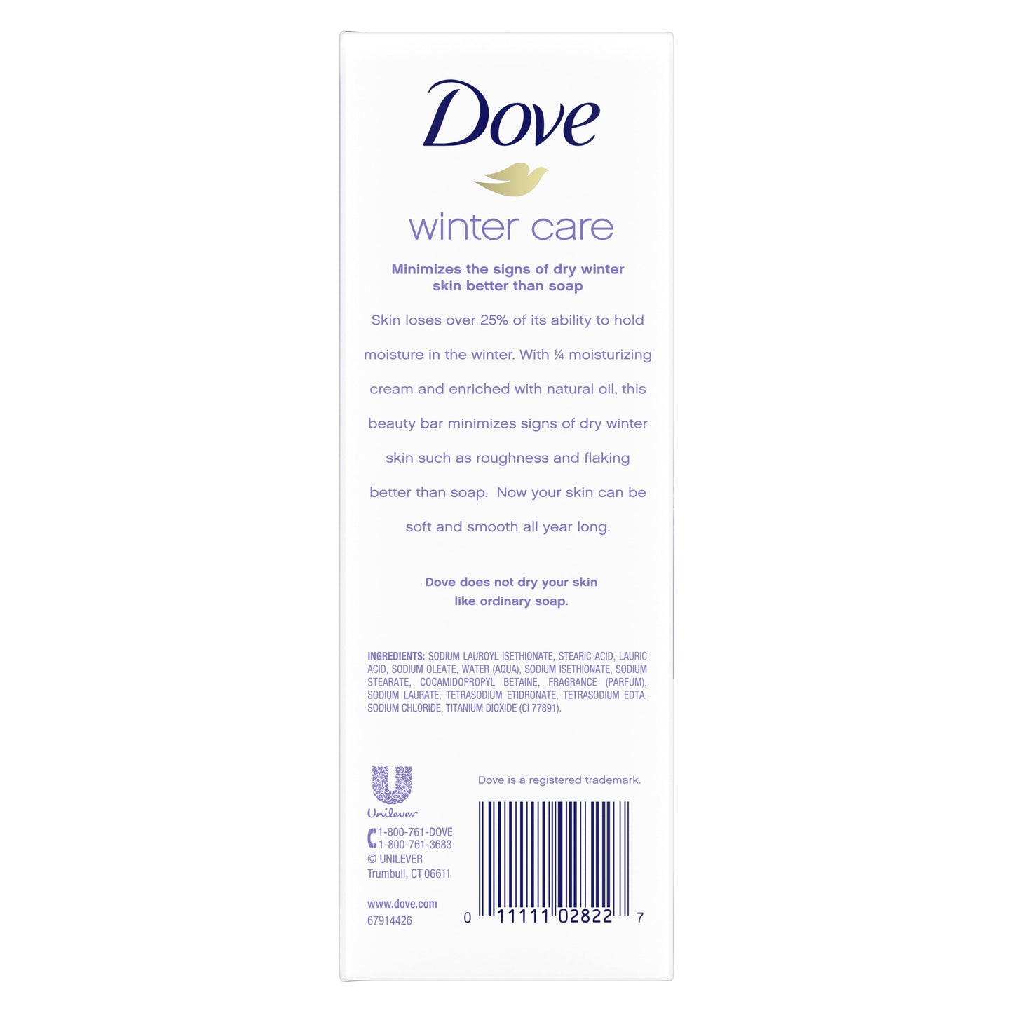 DOVE WINTER CARE LQ 22OZ NRSH