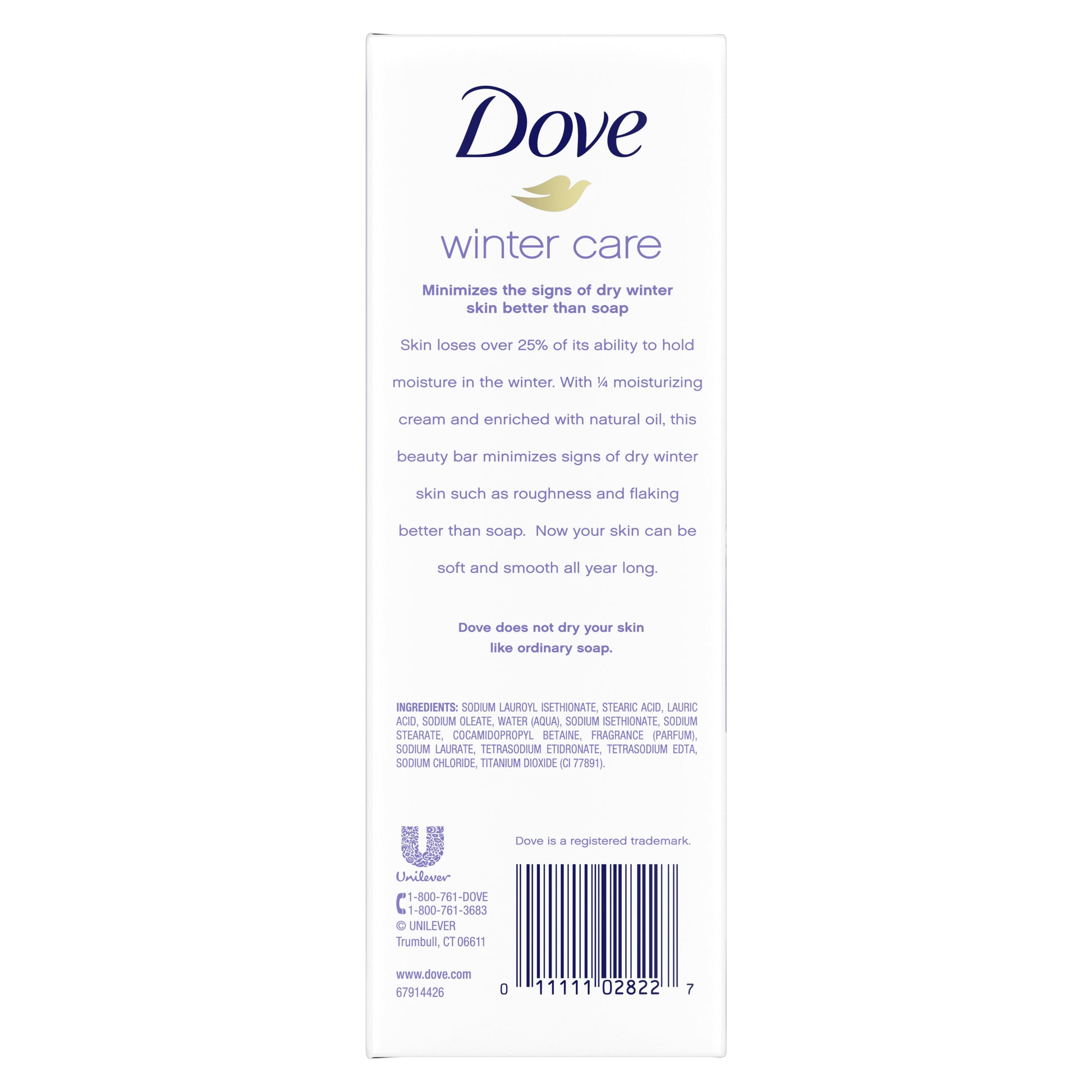 DOVE WINTER CARE LQ 22OZ NRSH