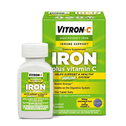 IRON-VITAMIN C 100-250 MG TAB 100