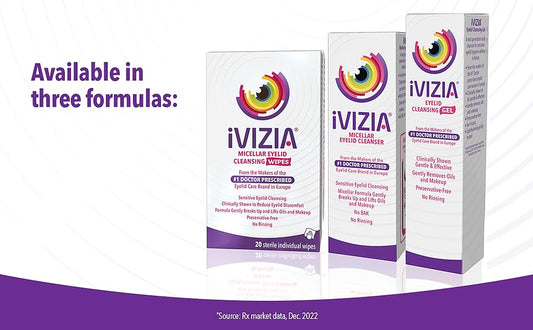 IVIZIA EYELID CLEANSING WIPES 20CT